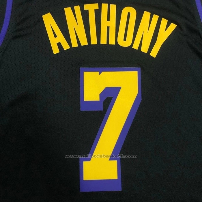 Maillot Los Angeles Lakers Carmelo Anthony #7 Ville 2019-20 Noir